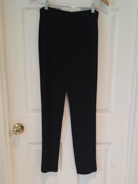 Chico's Travelers Black Straight-Leg Pull-On Pants Size 0